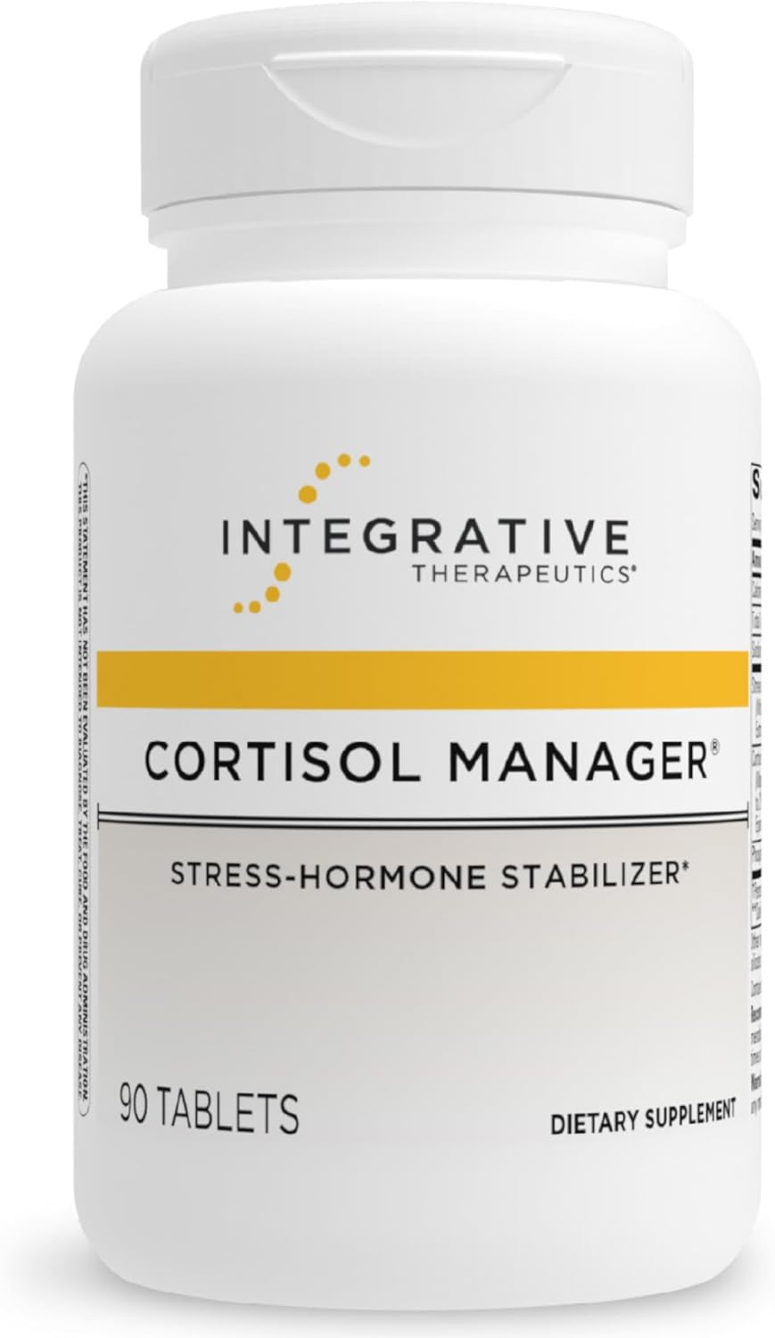 Integrative Therapeutics Cortisol Manager - Balance Cortisol & Support Relaxation for Restful Sleep* - Includes Ashwagandha & L-Theanine for Confidence with Less Stress* - 90 Tablets