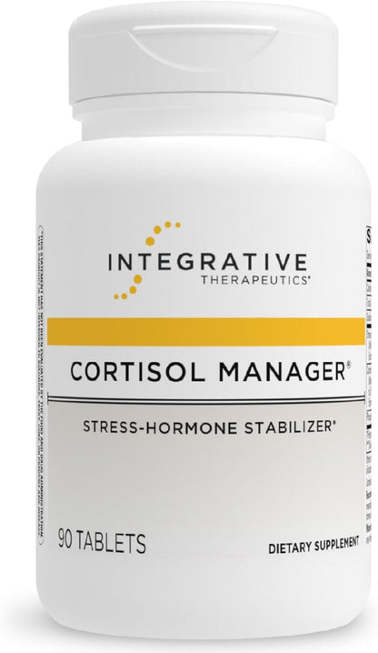 Integrative Therapeutics Cortisol Manager - Balance Cortisol & Support Relaxation for Restful Sleep* - Includes Ashwagandha & L-Theanine for Confidence with Less Stress* - 90 Tablets
