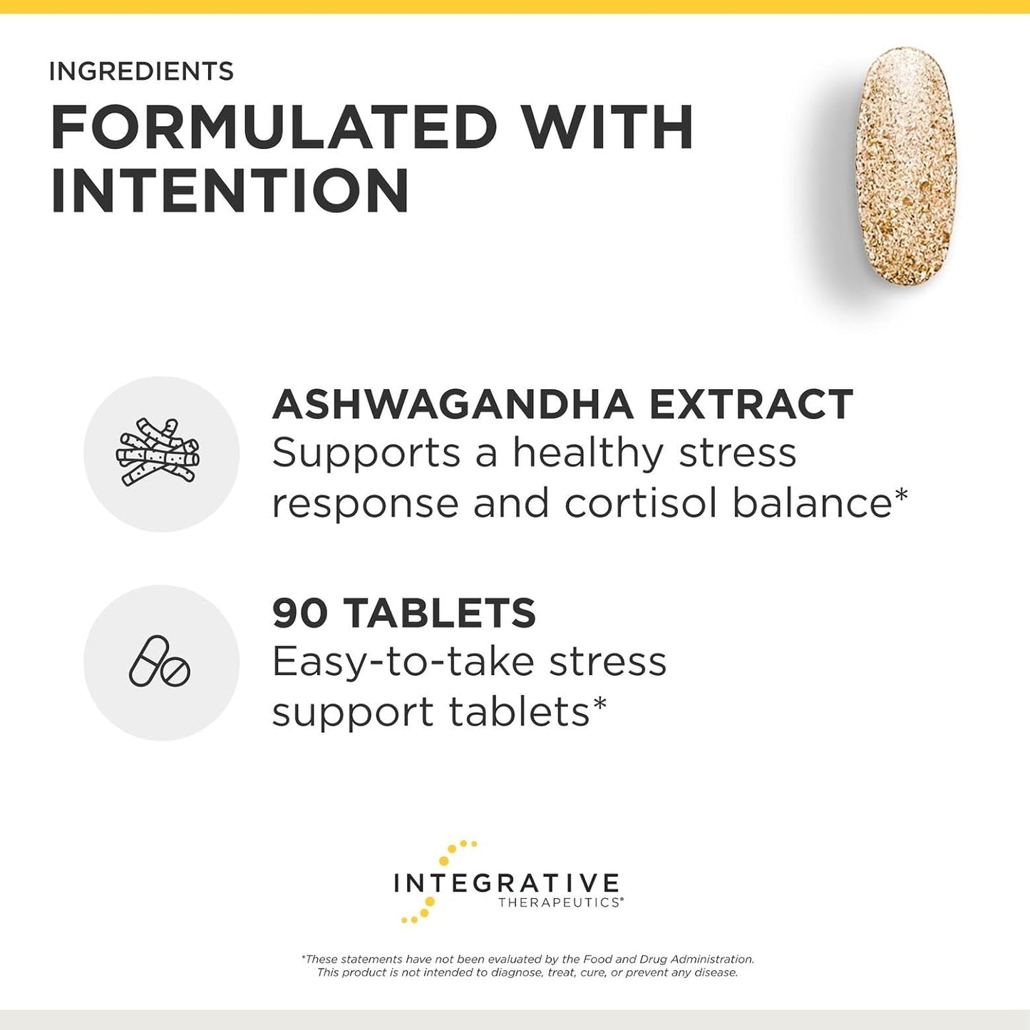 Integrative Therapeutics Cortisol Manager - Balance Cortisol & Support Relaxation for Restful Sleep* - Includes Ashwagandha & L-Theanine for Confidence with Less Stress* - 90 Tablets
