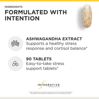 Integrative Therapeutics Cortisol Manager - Balance Cortisol & Support Relaxation for Restful Sleep* - Includes Ashwagandha & L-Theanine for Confidence with Less Stress* - 90 Tablets